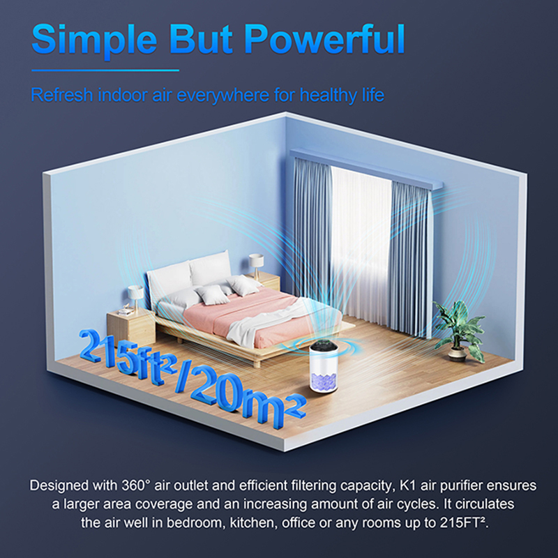 K1空气净化器 白色